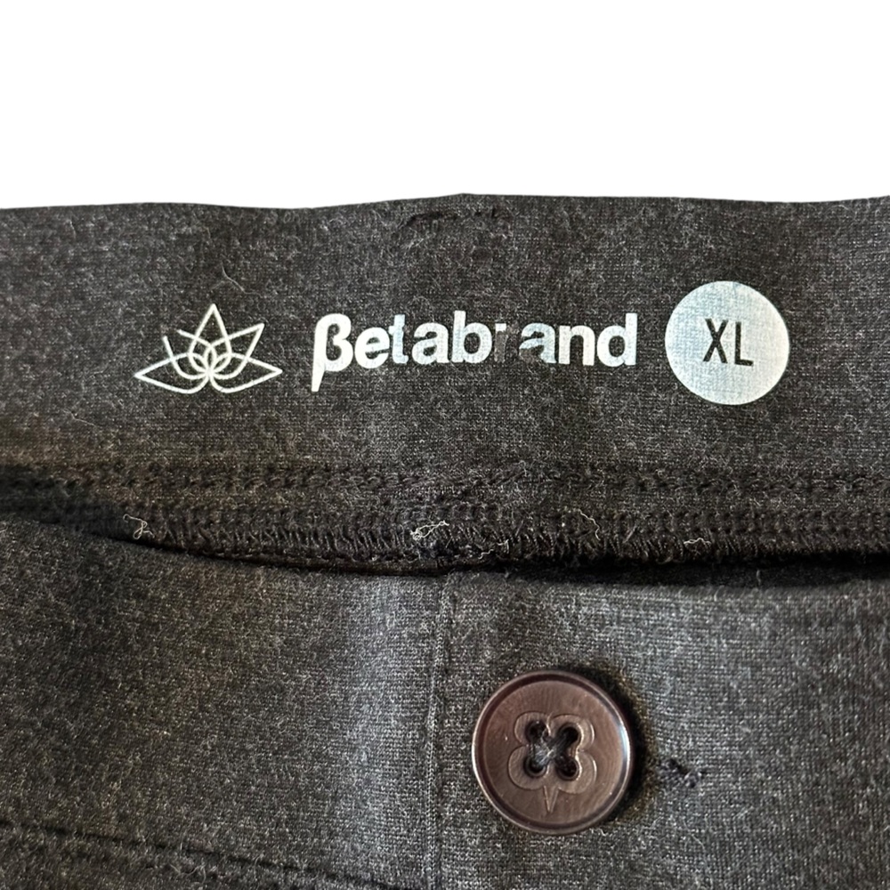 Betabrand Pants Womens XL Grey  Straight Leg Yoga Business Casual Office - Picture 4 of 8